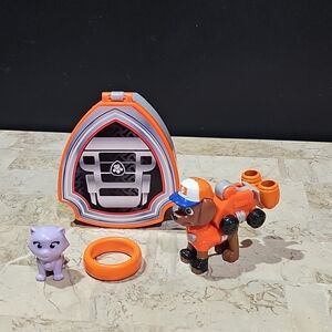 Paw Patrol Zuma Big Truck Pups Hero Pup Figure‎ with Pet Cat Complete Set